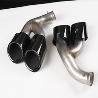 Tuyaux d'échappement de voiture en acier inoxydable pour porsche Cayenne 3.0T 2015-2017