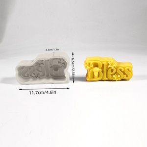 แม่พิมพ์เทียนซิลิโคนรูปหัวทังจูและลายโมโนแกรม สำหรับทำจานสบู่ ถาดใส่เครื่องประดับ เทียน และของจัดระเบียบในบ้าน - Product Image 6