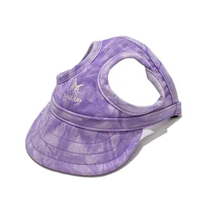 Purple Outdoor Hat Sport Summer Cap for Small Medium Large Dog