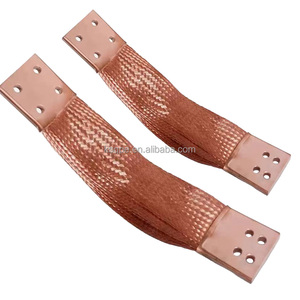 定制柔性编织铜母线，表面镀锡，用于电力连接，软编织铜线束 - Product Image 4