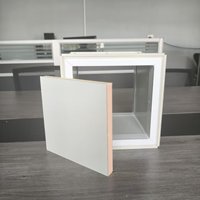 Panneau en mousse phénolique à double face en aluminium coloré, haute résistance à la compression, feuille de mousse rectangulaire pour conduits d'air, pour usage hospitalier