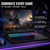 Ordinateur portable haute performance 18 pouces 4K 3840x2400 240Hz Intel Core Ultra 9 275HX 24 cœurs RTX5090 24 Go DDR5 64 Go Ordinateur portable de jeu