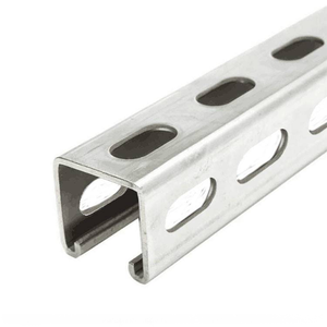 สินค้าขายดี รางเหล็กเจาะรู Hongfeng รุ่น Unistrut ขนาด 41*41 41*21 หรือขนาดตามสั่ง - Product Image 1