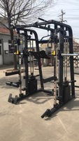 Máquina Smith Comercial Multifunción para Gimnasio en Casa, Rack de Potencia, Rack de Sentadillas, Press de Banca, Cable Crossover, Equipo de Entrenamiento Funcional