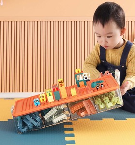 Contenitore Impilabile in Plastica Stampata a Iniezione per Blocchi da Costruzione per Bambini con Coperchi - Ecologico, Capacità Oltre 35L - Product Image 5