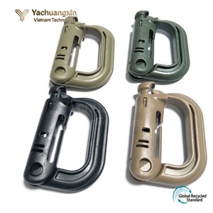 Mosquetón de Plástico para Exteriores con Hebilla de Cierre Rápido, Anillo en D, Clip Táctico para Mochila de Montañismo, 4 Colores, para Todas las Estaciones, Senderismo y Camping - Product Image 2