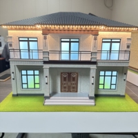 Modèle architectural moderne pour exposition d'appartement Modèle de bâtiment intérieur miniature avec arbres miniatures