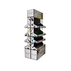 Estante de exhibición de cartón resistente reciclable personalizado soporte de suelo para supermercado - Product Image 4