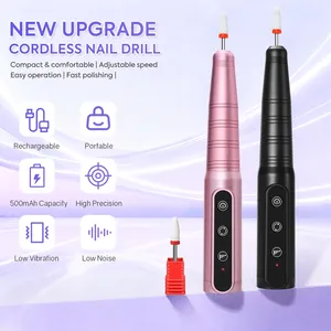 Nouvelle perceuse à ongles électrique 12000RPM, ponceuse à ongles rechargeable par USB pour vernis gel, machine de manucure sans fil à faible bruit - Product Image 2