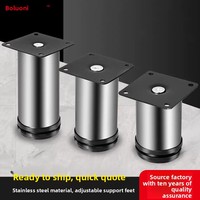 Pied de support réglable moderne et minimaliste pour meubles, canapé et table basse, résistant à l'eau et à la rouille, pour un design épuré.