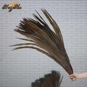 Alta calidad 50-100cm Natural teñido Ringneck plumas de cola de faisán precio de fábrica suministro a granel suave y hermoso