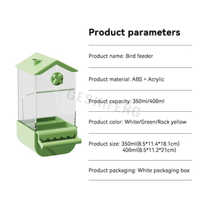 Hot Selling Transparent <strong>Bird</strong> Cage Accessories <strong>Food</strong> Holder Parrot <strong>Fruit</strong> Vegetable Feed Container - Product Image 5