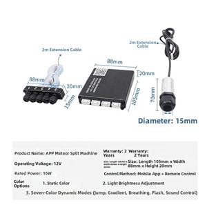 Juego de luces LED de cielo estrellado para coche, Control IP33 remoto inalámbrico, construcción de plástico ligero nominal, garantía de 2 años regulable - Product Image 4