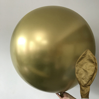 Ballons en latex métalliques perlés de 36 pouces, épais, chromés, globos, décoration d'anniversaire, ballons en latex chromés pour fête