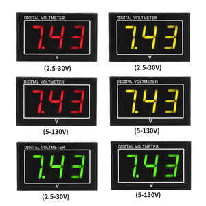 Bán Sỉ 2 dây kỹ thuật số vôn kế 0.56 inch LED hiển thị không thấm nước DC5V-130V độ chính xác cao DC điện áp Bảng điều chỉnh <span class=keywords><strong>Meter</strong></span> - Product Image 5