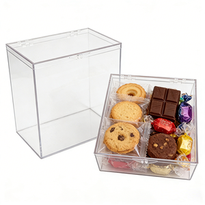 Hot Sale Rectangular Transparent Acrylic Storage Box Magnetic Hinged Lid for Home Snack Organizing - Product Image 4
