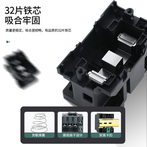 100A Cjx2คอนแทค AC แบบ3เฟสราง DIN สำหรับใช้ในอุตสาหกรรม - Product Image 1