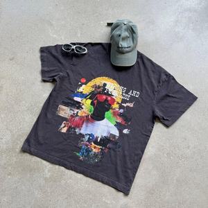 T-shirt pour homme en coton 100% de haute qualité, imprimé graphique hip-hop, streetwear vintage, respirant, anti-boulochage, manches courtes - Product Image 3