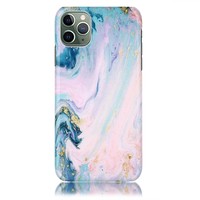Étui souple personnalisé en pierre de marbre IMD PC antichoc et étanche pour téléphone portable 16/15/14/13/12/11 Pro Max/SE2/7/8/X/XS/XR