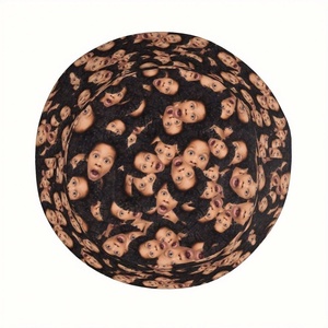 Sombrero de cubo de cara de dibujos animados personalizado con nombre de foto y logotipo para despedida de soltera divertido regalo de viaje de playa de Navidad - Product Image 4