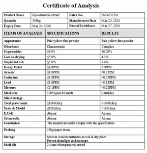 Magazijn Natuurlijke Biologische Jiaogulan Pentaphyllum Blad 10% Gypenosides <span class=keywords><strong>Gynostemma</strong></span> <span class=keywords><strong>Extract</strong></span> Poeder - Product Image 4