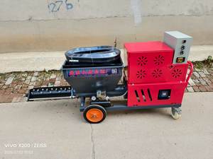 OFEITE 380V/220V Bomba de motor de alta eficiencia Máquina de pulverización de inyección de mortero de hormigón 100L Tolva 110sqm/hora para uso en construcción - Product Image 2