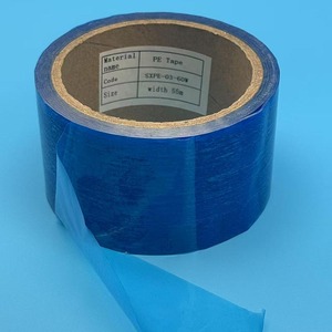 Tùy chỉnh băng dính cuộn PE màng bảo vệ với cao su cho thiết bị bảo vệ bề mặt băng màu xanh - Product Image 1