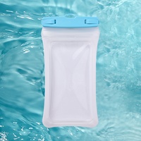 Sac étanche flottant en TPU pour iPhone avec airbags et compatibilité tactile, idéal pour la plongée transfrontalière