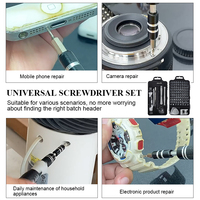 FEIDA – Kit de tournevis magnétique en plastique de qualité industrielle, 115 pièces, outil multifonctionnel pour ordinateur/téléphone portable/montre