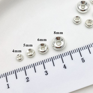 Gold Plated Silver Double Wheel Bead <b>Spacer</b> 6mm DIY Jewelry Accessories Round Shape For Creative Projects - Product Image 4