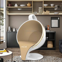 Chaises de café et de restaurant modernes et créatives avec dossiers en forme de coupelle pour une utilisation en intérieur et en extérieur