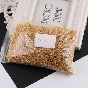 โซ่โลหะเคลือบลูกปัดขนาด 1.5 มม. อุปกรณ์ตกแต่งเครื่องประดับ DIY สำหรับตกแต่งกระเป๋า พวงกุญแจ สีทอง สีขาว สีทองอ่อน สีกาแฟ - Product Image 4