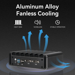 12V không Quạt Mini PC Intel N100 CPU <span class=keywords><strong>DDR4</strong></span> <span class=keywords><strong>RAM</strong></span> RJ45 LAN RS232 COM HD DP 4K Ba hiển thị wifi6 máy tính công nghiệp - Product Image 5