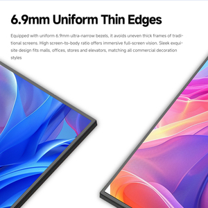 Écran d'affichage numérique SINGFOR 75 pouces haute luminosité 1000-1500 nits, cadre fin 6,9 mm, 4K UHD, Android, WiFi 6, XF75Q610 - Product Image 5