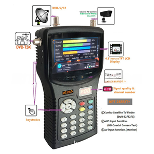 4.3 "HD Combo Meter KPT-265S/T + DVB-S2/T2/C & AHD CCTV vệ tinh trên mặt đất Cable Finder - Product Image 2