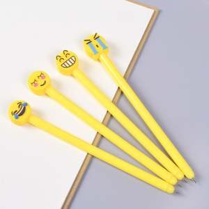 Bolígrafos de Gel Coreanos con Caras Sonrientes, Novedad para Niños, Papelería Kawaii - Product Image 1