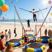 EASYFUN Trampoline gonflable 4 en 1 personnalisé en usine pour la vente et la location