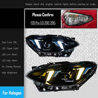 Projecteur LED DLW pour BMW F20 F21 Pre LCI 2012 2014, Ensemble de phares modifiés avec feux de jour LED Snake Eye et clignotants LED