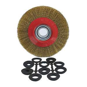แปรงลวดเหล็กขัดเงาพร้อมด้ามจับสำหรับงานขัดผิวเครื่องจักร - Product Image 1
