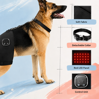 Attelle de hanche pour chien avec thérapie par lumière rouge LED 630nm 650nm 830nm pour dysplasie de la hanche, arthrite et récupération post-chirurgicale