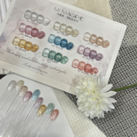 AILANUO Nouvelle Collection de Vernis Gel Holographiques Réfléchissants 8 Couleurs Améliorée OEM Vernis à Ongles Gel Pailleté Holographique