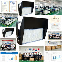Projecteur LED d'extérieur modulaire en aluminium SMD à haute puissance pour tunnel et stade, 100W 300W 400W, IP66