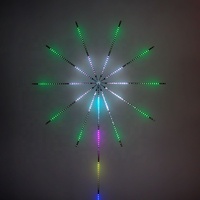 Lumière de feu d'artifice LED Style européen Matériel ABS écologique LED RGB Décorations de Noël Emballage en boîte pour la décoration de table à domicile