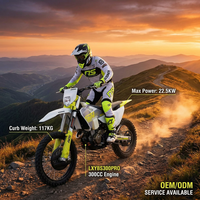Moto tout-terrain à essence 300cc 4 temps STN H9 PRO YBS300 refroidie par eau >80 km/h Enduro Motocross Off Road Racing