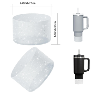Custom Bling Anti-Slip Sleeve Bottom <b>Cover</b> for Tumbler Flask Water Bottle 12-40oz Cup Sleeve Protective Glitter Silicone <b>Boot</b> - Product Image 3