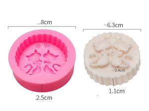 3D Cat & Snowflake Silicone Mold, DIY Baking <b>Craft</b> <b>Tools</b> for Soap, Scented Candle, Plaster, Cake, Chocolate, Candy Making - Product Image 3