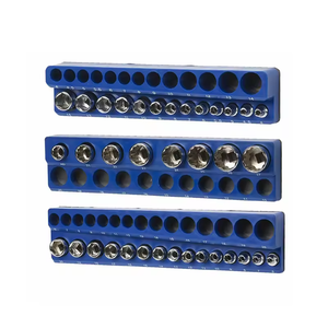 Nouveau moule rouge bleu métrique magnétique douille organisateur plateau ensemble, <span class=keywords><strong>porte</strong></span>-embout magnétique pour douilles d'entraînement métrique SAE - Product Image 5