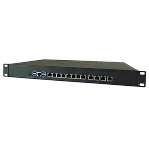 Serveur 1U en rack Intel Xeon E5 V3 V4 avec 12 ports LAN 2.5G I226 et double port SFP+ 2x10G, compatible Mikrotik <span class=keywords><strong>Sophos</strong></span> pour pare-feu, routeur, VPN - Product Image 1
