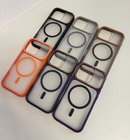 Coque de téléphone magnétique BAILI, style homme, bicolore, effet toucher peau, anti-goutte, pour iPhone 17 15 Pro – Vente en gros usine