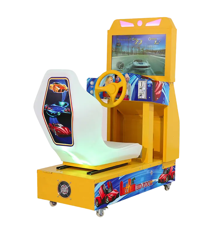 22 inç Lcd sikke işletilen Video Arcade Outrun elektronik çocuklar araba yarışı çocuk oyun makinesi